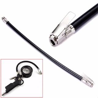 1Pc Car Motorcycle Rubber Inflator Hose Lock on Clip Air Tire Truck Tool Black