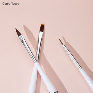 &lt;Cardflower&gt; ชุดแปรงปากกาเพ้นท์เล็บเจล UV ลายทาง 3D สําหรับตกแต่งเล็บ 8 ชิ้น