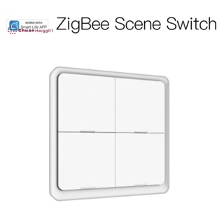 สวิตช์ฉากอัตโนมัติ 4 Gang Tuya ZigBee 12 สําหรับตกแต่งบ้าน