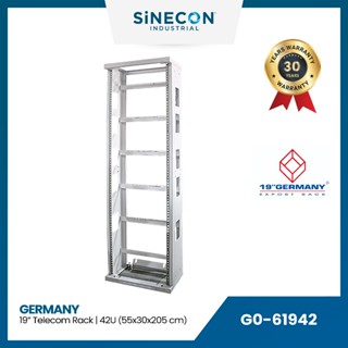 19"Germany ตู้ Telecom Open Rack รุ่น G0-61942 ขนาด 42U TELECOM RACK Galvanize Steel