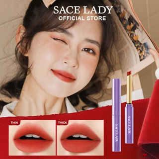 SACE LADY ลิปสติกหลอดเล็ก Red Velvet Matte Lip Glaze Is Not Easy To Fade Coloring Cup Lipstick 1.5g (monkingstore_th)