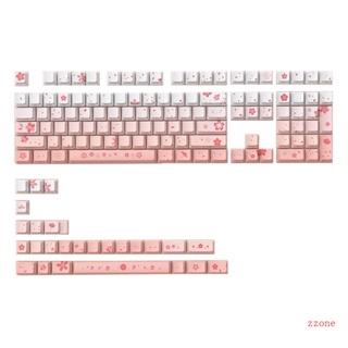 Zzz ปุ่มกดคีย์บอร์ด PBT 134 คีย์ มีไฟแบ็คไลท์ สําหรับคีย์บอร์ด MX Switch Mechanical