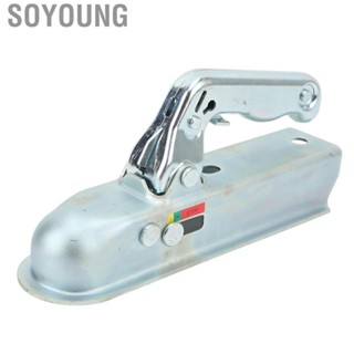 Soyoung Trailer Hitch Coupler  Rustproof Straight Steel for Camper Boat RV