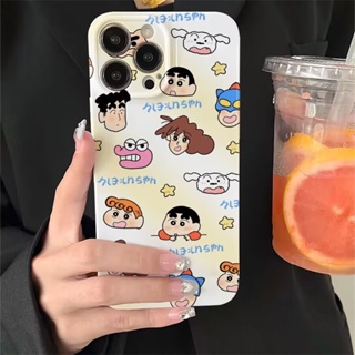 เคสโทรศัพท์มือถือแบบแข็ง กันกระแทก กันรอยกล้อง ลายชินจัง สําหรับ Samsung Galaxy A02 A02S A03 A03S A04 A11 A12 A13 A23 A30 A50 A51 A52 A53 A71 A73 5G