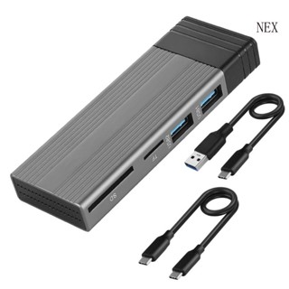 เคส NEX M2 SSD NVME Dual-protocol M2 เป็น Type-C USB 3 2 10G SSD Enclosure Disk