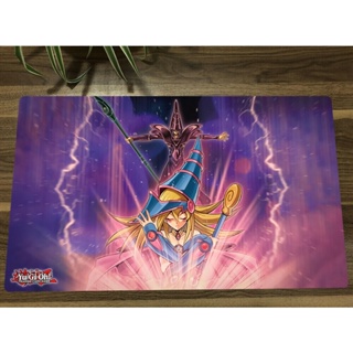 Yu-gi-oh! แผ่นรองเมาส์เล่นเกม Playmat Dark Magician Girl CCG TCG สําหรับเล่นเกมเทรดดิ้งการ์ด #591 แผ่นรองเมาส์