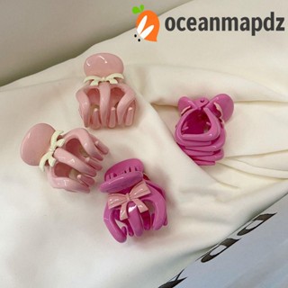 OCEANMAPDZ กิ๊บติดผมหางม้า รูปฟักทอง ประดับโบว์ ขนาดเล็ก แบบสร้างสรรค์ สําหรับเด็กผู้หญิง