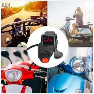 SN4 Electric Bike Thumb Throttle LCD แสดงผล Digital แบตเตอรี่ สวิตช์ไฟแรงดันสำหรับรถยนต์ไฟฟ้า