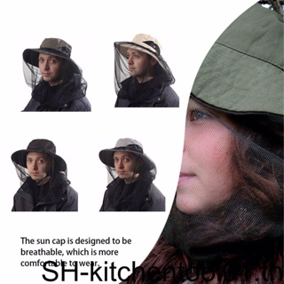(CD) หมวกแก็ป กันแดด กันมอด ระบายอากาศ แห้งเร็ว ปรับได้ พร้อมตาข่าย สําหรับตกปลา เดินป่า