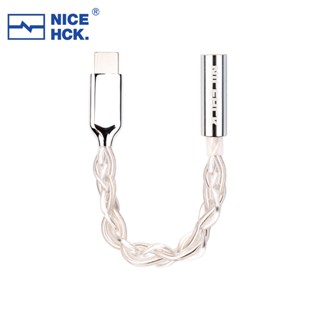 Nicehck TC3 Type-C เป็น 3.5 มม. HIFI ถอดรหัสสายเคเบิลอะแดปเตอร์หูฟังเครื่องขยายเสียง ALC5686 ชิปตัวแปลงสายสัญญาณเสียงควบคุม