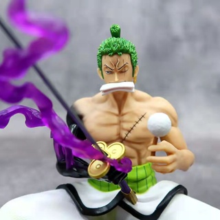 โมเดลฟิกเกอร์ อนิเมะ One Piece Roronoa Zoro One Piece GK Wano Country Kimono Yan Magic Sword Zoro สําหรับตกแต่ง