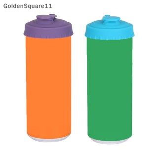 Goldensquare ฝากระป๋องซิลิโคน ใช้ซ้ําได้ สําหรับใส่เครื่องดื่ม โซดา เบียร์ น้ําผลไม้ โค้ก