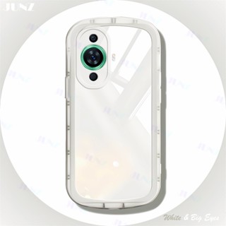 เคสมือถือ แบบนิ่ม แบบใส ลายน่ารัก สีขาว กันกระแทก สําหรับ Huawei Nova 11 11i 10 9 7 SE Y70 P60 Honor Magic 5 70 50 Pro 4G 5G J006-1