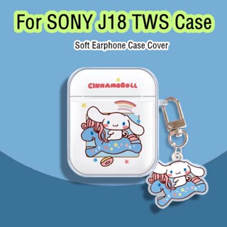 【ของแท้】เคสหูฟัง แบบนิ่ม ลายการ์ตูนอนิเมะ สําหรับ SONY J18 TWS SONY J18 TWS