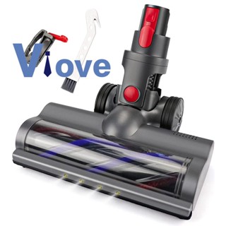 แปรงไฟฟ้า พร้อมแปรงไดร์ฟ และตัวล็อก สําหรับเครื่องดูดฝุ่นสุญญากาศ Dyson V7 V8 V10 V11 SV12 SV14