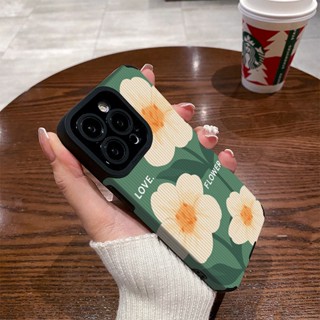 เคสโทรศัพท์มือถือหนังนิ่ม ลายดอกไม้ สีเขียว สําหรับ Huawei Nova 3i 7i 7 8 9 10 11 SE Honor 70 P30 P40 P50 P60 Art Lite Mate 30 50 Pro 5G | Zdb 027