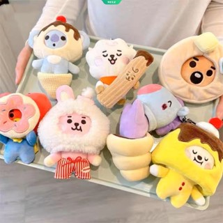 พวงกุญแจ จี้ตุ๊กตาการ์ตูน Kpop BTS Kawaii Koya Chimmy Tata Cooky ขนาด 12 ซม. สําหรับห้อยกระเป๋าเป้สะพายหลัง