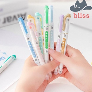 BLISS ชุดปากกาไฮไลท์ ทนทาน ลายจุด สีแคนดี้ สําหรับนักเรียน สํานักงาน โรงเรียน 6 ชิ้น ต่อชุด