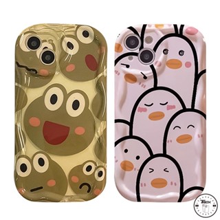 เคสโทรศัพท์มือถือ ขอบโค้ง ลายการ์ตูนกบ 3D สําหรับ Oppo A17k A77 A17 A57 A96 A77s A5s A12 A7 A53 A52 A95 A3s A15 A1k A31 A16s A16K A74 A76 A55 A54 A54s A9 A16 A92 A16E