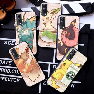 เคสโทรศัพท์มือถือแบบนิ่ม ลาย eevee kawaii Y195 สําหรับ Vivo Y30 Y50 Y31 Y51 Y53 Y55 Y55s Y69 Y71 Y81 Y81s Y91C Y95 Y93 Y91