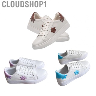 Cloudshop1 Board Shoes  Stable Heel Women Skate Comfortable Fashionable PU Leather for Shopping Travel Spring
