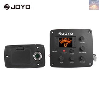 พร้อมส่ง JOYO JE-305 ปิ๊กอัพกีตาร์อะคูสติก 4-Band EQ ระบบจูนเนอร์อีควอไลเซอร์ พร้อมหน้าจอ LCD