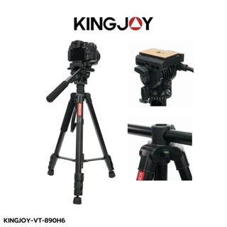 Kingjoy VT-890H6 Multi-functionak Lateral Tripod ขาตั้งกล้อง แบบ 3 ขา สำหรับง่ายถ่าย Video พร้อมด้ามจับถือ