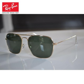 [ของแท้] แว่นตากันแดด Ray Ban Rb3136 Caravan Gold 58-14