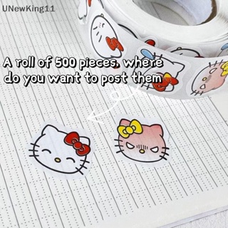 Unewking สติกเกอร์ ลาย Hello Kitty Pachacco กันน้ํา สําหรับตกแต่งสมุดไดอารี่ 500 ชิ้น