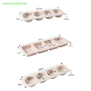 Newsandlichao แม่พิมพ์ซิลิโคน รูป 3D 4 ช่อง สําหรับทําสบู่ แฮนด์เมด Diy