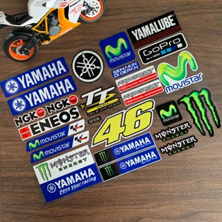 สติ๊กเกอร์ yamaha โลโก้ logo สติกเกอร์สะท้อนแสง สําหรับติดตกแต่งหมวกกันน็อครถมอเตอร์ไซค์ สกูตเตอร์ Yamaha Xmax300 Nmax tricity grand filano freego