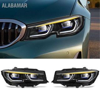 ALABAMAR อัพเกรดไฟหน้าไฟหน้าแบบ LED แบบปรับได้แบบ Laserlight Style ซ้ายและขวาสำหรับ 3 Series G20 G21 LHD 2019-2022