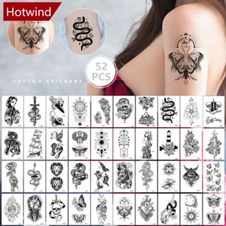 Hotwind สติกเกอร์รอยสัก กันน้ํา ลายดอกไม้ ประภาคาร แบบใช้แล้วทิ้ง ขนาดเล็ก และกันเหงื่อ B2K1