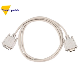 อะแดปเตอร์สายเคเบิ้ล สีเทาอ่อน 1.4 เมตร RS232 DB9 9 Pin Male to VGA Video 15 Pin Male