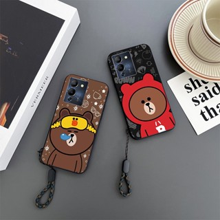 เคสโทรศัพท์มือถือ กันกระแทก ลายการ์ตูนหมีบราวน์ สําหรับ Infinix NOTE 12 G96