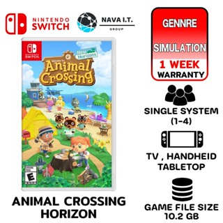 COINSคืน15%⚡FB9JMZV6⚡ NINTENDO ANIMAL CROSSING HORIZON SWITC แผ่นเกมส์ JOY-CON ของแท้จากศูนย์