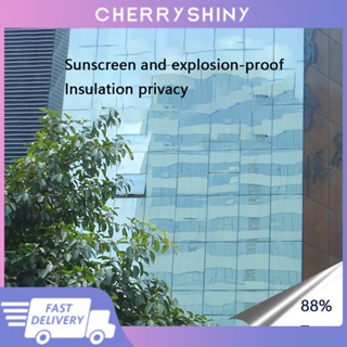ใหม่ ฟิล์มบังแดดหน้าต่าง และความร้อน ฟิล์มกระจกบังแดด สติกเกอร์บังแดด มุมมองรอบทิศทาง สําหรับใช้ในครัวเรือน