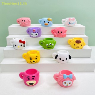 SANRIO Timehee พวงกุญแจ รูปการ์ตูนซานริโอ้ สีแคนดี้ สําหรับบ้านตุ๊กตา DIY 5 ชิ้น