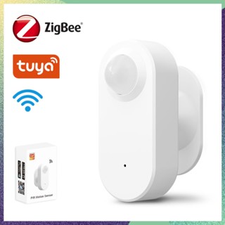 Tuya Zigbee3.0 เซนเซอร์ตรวจจับการเคลื่อนไหวร่างกายมนุษย์ แบบไร้สาย PIR ขนาดเล็ก พร้อมเกตเวย์