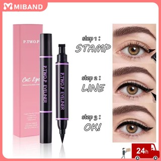 P.tw Op Eye Shadow Pen Eyeliner Gel Pen Eyeliner Pencil 2 Pcs High Quality Waterproof Eyeliner Liquid Cat Eyeliner Pen Set Eyes Makeup Female Women