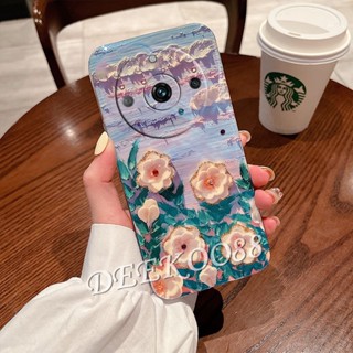 พร้อมส่ง เคสโทรศัพท์มือถือ TPU แบบนิ่ม ลายดอกไม้สีม่วง สีชมพู สําหรับ Realme11Pro+ Realme 11 Pro Plus Pro+ C53 NFC 4G 5G 2023