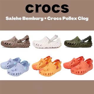 crocs แท้ Crocs pollex Salehe รองเท้าแตะลําลองแฟชั่น เหมาะกับเดินชายหาด สําหรับสตรี 2022207393