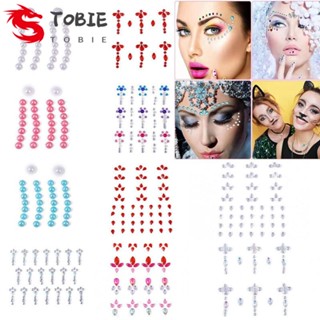 TOBIE สติกเกอร์เพชรคริสตัล พลอยเทียม หลากสี สําหรับตกแต่งงานเทศกาล