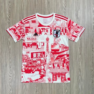 JIKUANG เสื้อบอล ญี่ปุ่น Japan ลายเมืองโตเกียว เสื้อผู้ใหญ่2024 เนื้อผ้าโพลีเอสเตอร์ เกรดแฟนบอล AAA