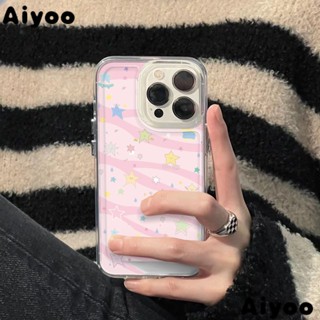 เคสโทรศัพท์มือถือ แบบนิ่ม ลายดาว สีชมพู สําหรับ Iphone 14promax 81213 Apple 7 Plus 11xr 4JUA