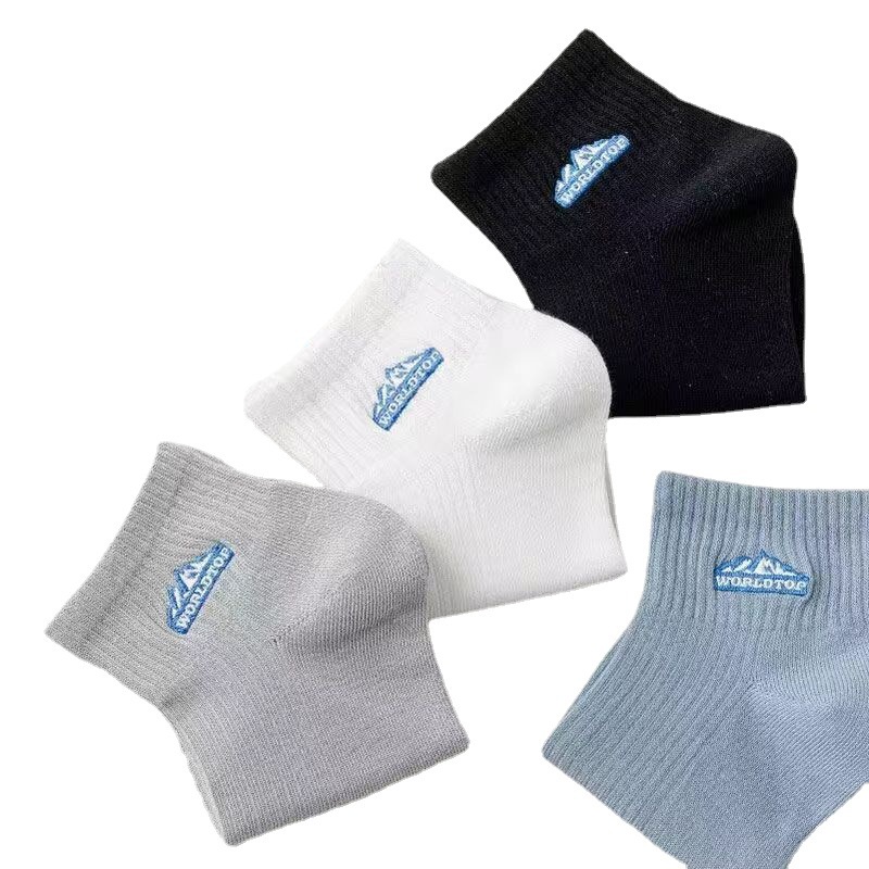 ถุงเท้ากีฬาลําลอง ดูดซับเหงื่อ ระบายอากาศได้ดี พิมพ์ลายตัวอักษร คุณภาพสูง แฟชั่นฤดูร้อน สําหรับผู้ชาย - รูปที่ 3