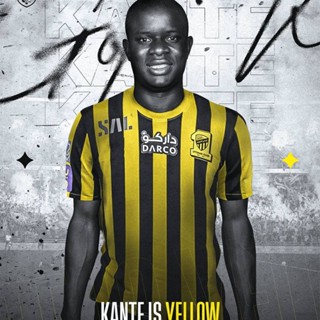 เสื้อยืดแขนสั้น ลายทีมชาติฟุตบอล NP2 Al Ittihad Home Kante No.7 Jersey พลัสไซซ์ PN2