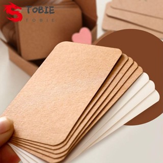 TOBIE โปสการ์ดเปล่า เครื่องเขียน สําหรับนักเรียน จํานวน 100 แผ่น