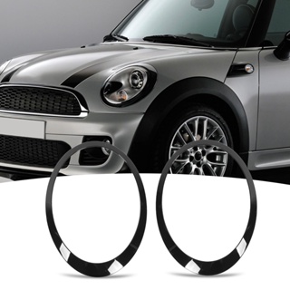 HJ001 4 pcs ไฟหน้าสีดำเงาไฟท้ายรอบทิศทางสำหรับ Mini R56 R57 R58 R59 Cooper S JCW 2007-2015