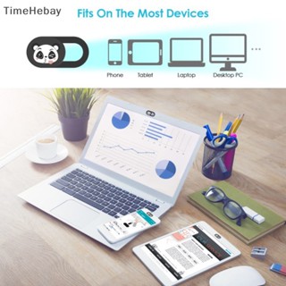 Timehebay สติกเกอร์ติดเลนส์กล้อง ลายแพนด้าน่ารัก สําหรับ MacBoo EN 3 ชิ้น